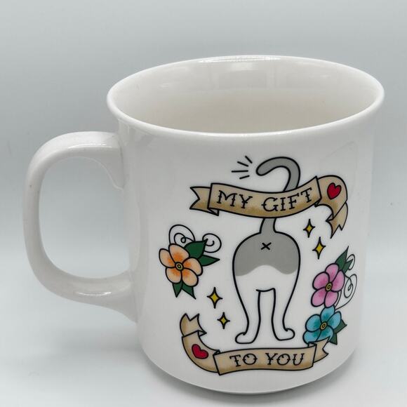 Fred 'My Gift To You' Cat Mug – Funny 16oz Ceramic Coffee Cup for Cat Lovers - Picture 4 of 7